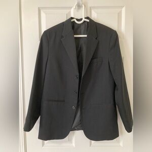 Dockers Boys Blazer Sport Coat Suit Jacket Size 18 Black 3 Button